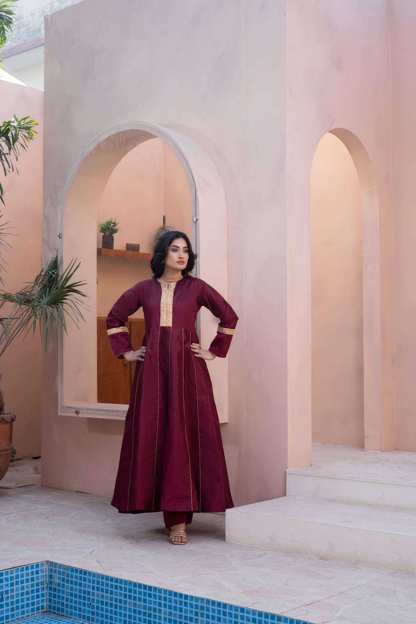 2 PIECE - RAW SILK : MAXI | LG01805