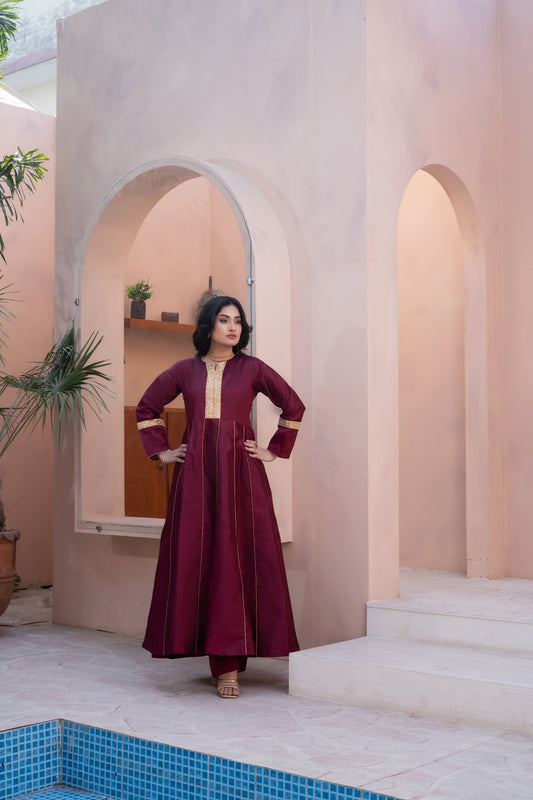 2 PIECE - RAW SILK : MAXI | LG01805