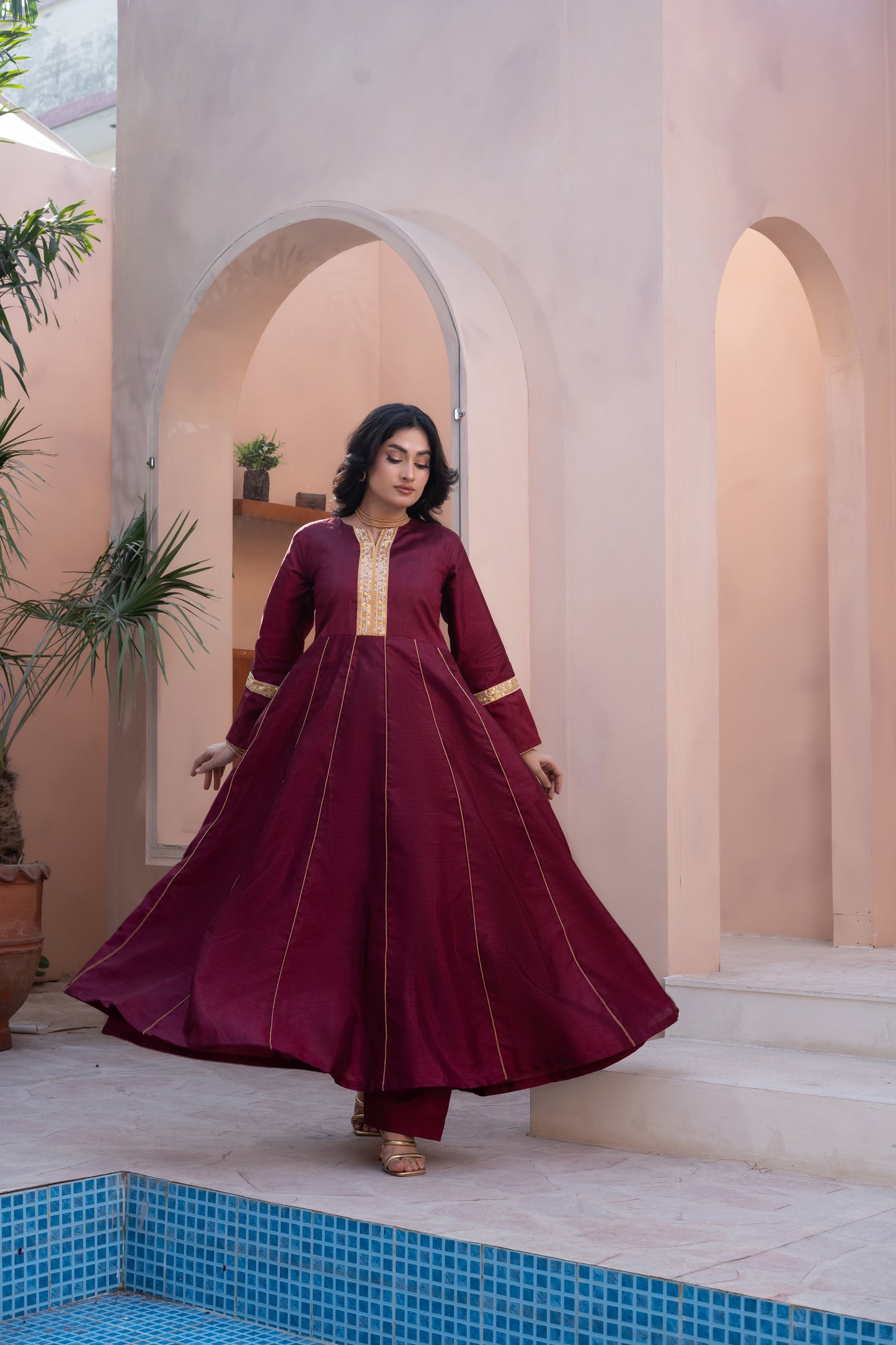 2 PIECE - RAW SILK : MAXI | LG01805