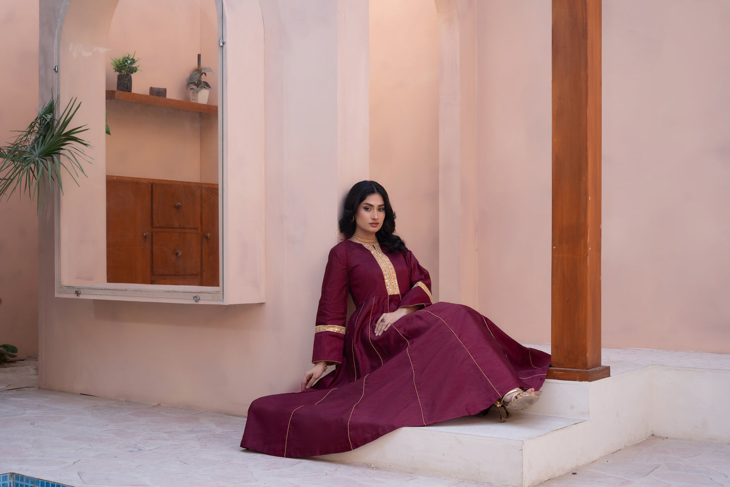 2 PIECE - RAW SILK : MAXI | LG01805