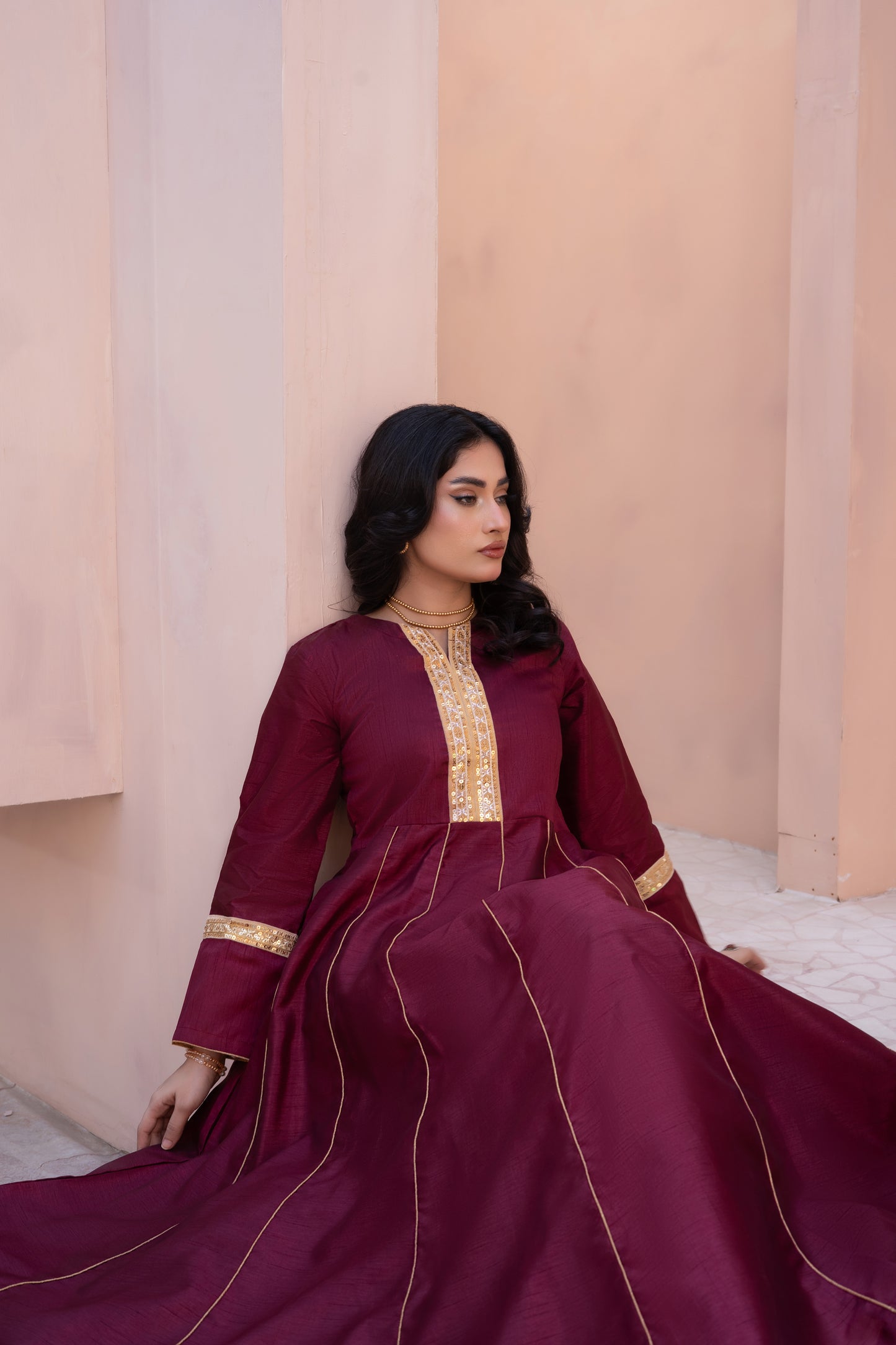 2 PIECE - RAW SILK : MAXI | LG01805